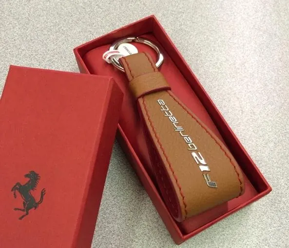 Leather gift set in a red box